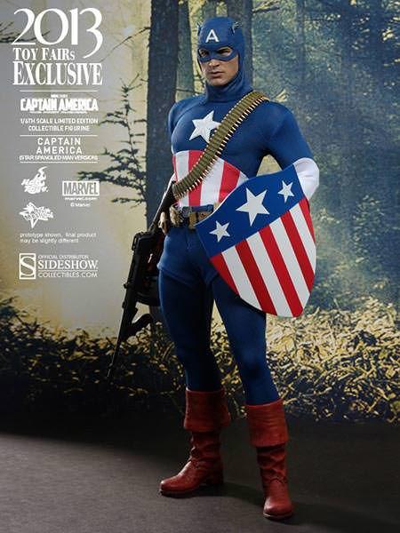 Foto Captain America Figura Movie Masterpiece 1/6 Star Spangled Man 2013 To