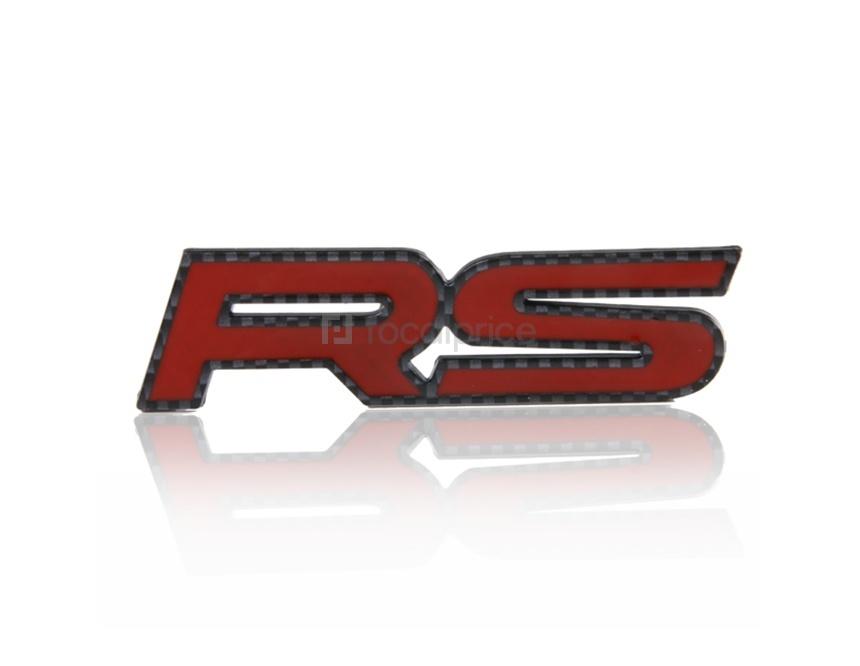 Foto Car Front Grille RS 3D Logo Chrome Badge Emblem etiqueta