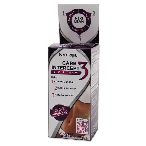 Foto Carb Intercept 3 Natrol 60 Capsulas