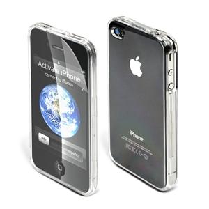 Foto carcasa cristal transparente apple iphone 4/4s muvit