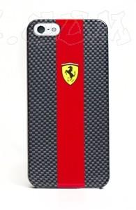 Foto Carcasa Fibra de Carbono Roja Apple iPhone 5 Ferrari - FECI001