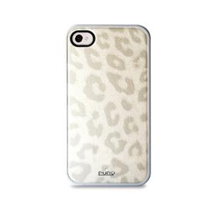 Foto carcasa leopard blanca apple iphone 4/4s puro