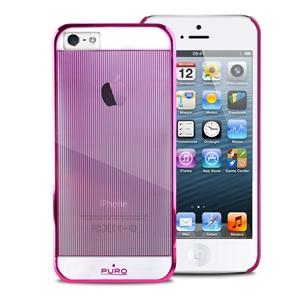 Foto carcasa mirror rosa apple iphone 5 puro