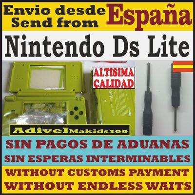 Foto Carcasa Nintendo Ds Lite Verde Ndsl Dsl Nintendods Dslite Funda Cover Shell Case