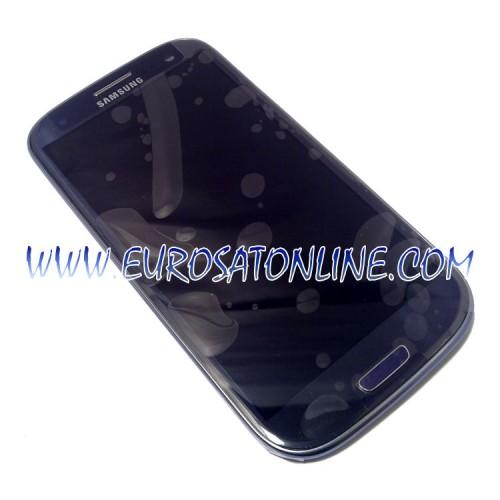 Foto Carcasa Superior Digitalizador Display Samsung Galaxy S3 i9300 Azul