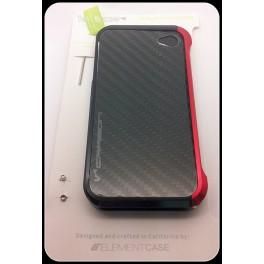 Foto Carcasa vapor 4 protector de aluminio negro-rojo