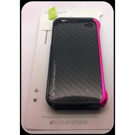 Foto Carcasa vapor 4 protector de aluminio negro-rosa