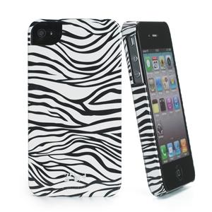 Foto carcasa zebra blanca/negra apple iphone 4/4s muvit