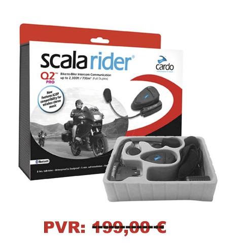 Foto Cardo Scala Rider Q2 Pro, unidad comunicación Bluetooth moto con radio FM