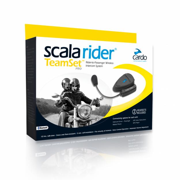 Foto Cardo Scala Rider TeamSet PRO, intercom Bluetooth para moto piloto-pasajero