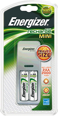 Foto Cargador Energizer mini 2 pilas AA