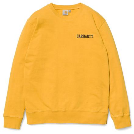 Foto Carhartt College Script Sweatshirt Color: Mustard / Black Talla: S