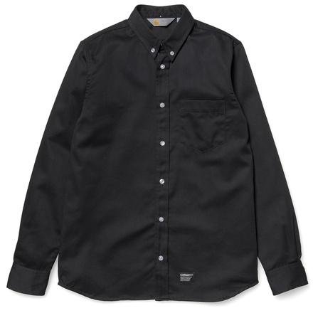 Foto Carhartt L/S Parris Shirt Color: Black / Black Talla: S