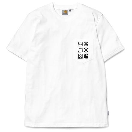Foto Carhartt S/S Care Label Pocket T-Shirt Color: White Talla: XL