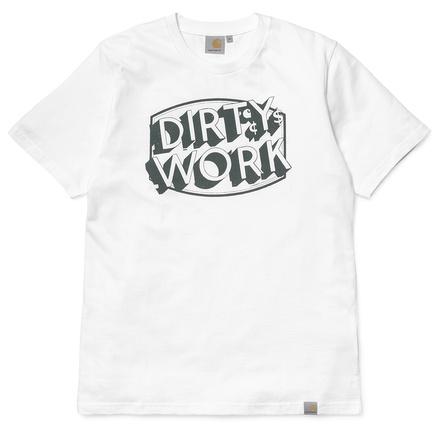 Foto Carhartt S/S Dirty Work T-Shirt Color: White/Multicolor Talla: XXL