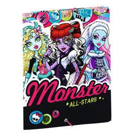 Foto Carpeta A5 troquelada Monster High All Stars