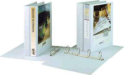 Foto Carpeta blanca personalizable A4 2-25mm. Pardo