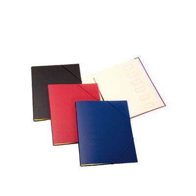 Foto Carpeta Clasificadora plástico de color folio color granate Unisystem