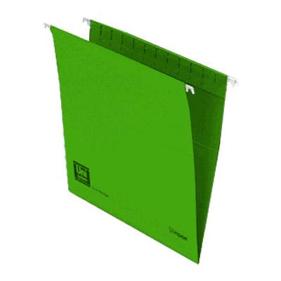 Foto Carpeta colgante verde formato A4 visor superior Unisystem