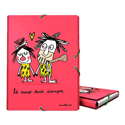 Foto Carpeta con gomas troglodita formato folio