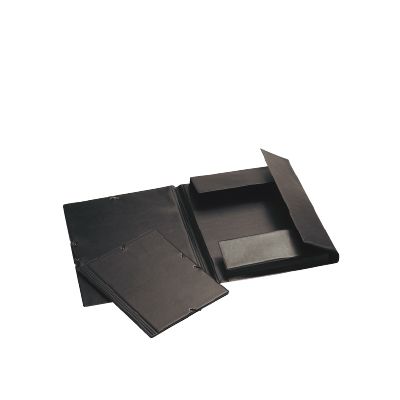 Foto Carpeta de gomas formato folio en PVC negro Iberplus