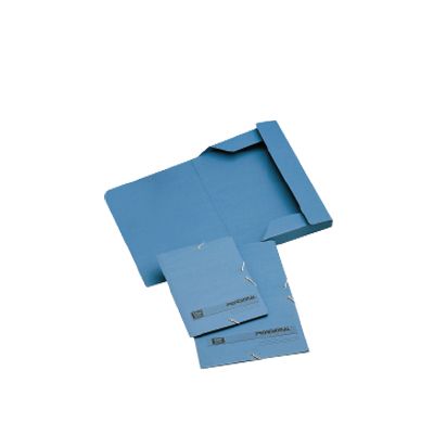 Foto Carpeta de gomas profesional formato folio color azul Unisystem
