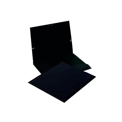 Foto Carpeta Esselte gomas PVC de 3 solapas formato cuarto color negra