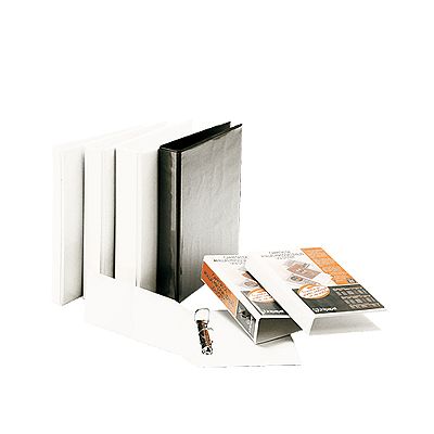 Foto Carpeta personalizable A4 de 2 anillas color blanco Unisystem