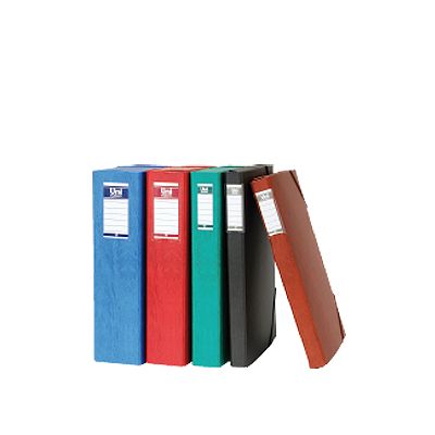 Foto Carpeta proyecto folio lomo 30 mm de cuero Unisystem