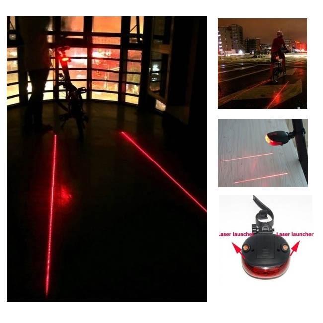 Foto Carril bici virtual, con luces láser