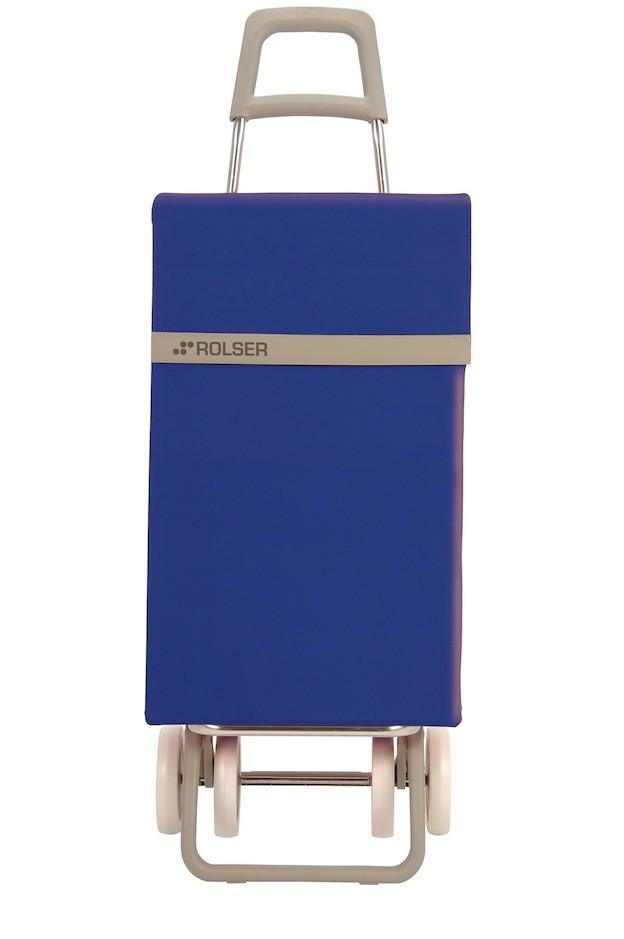 Foto Carro Compra 4 Ruedas Nylon Azul Rolser
