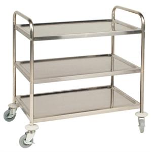 Foto Carro de acero inoxidable Vogue Mediano. Size: 855(Al)x 810 x 455mm.