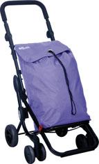 Foto Carro de compra Play One con 4 ruedas plegable color lila