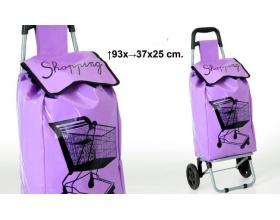 Foto carro de compra violeta