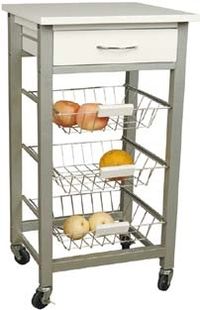 Foto carro verdulero cocina con mesa
