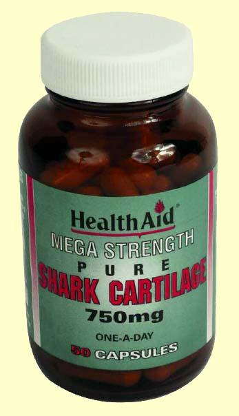 Foto Cartílago de tiburón 750 mg - Health Aid - 50 cápsulas