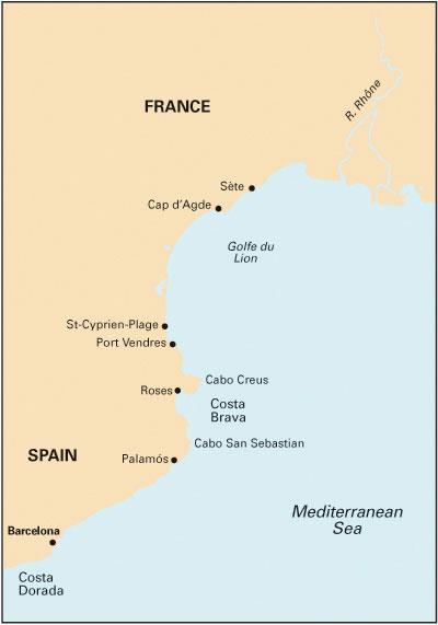 Foto Carta Nautica Barcelona-Bocas del Rodano Imray