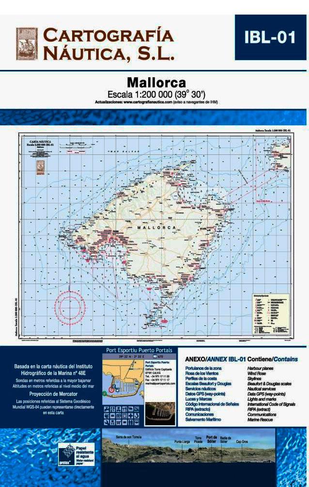 Foto Carta Nautica Mallorca