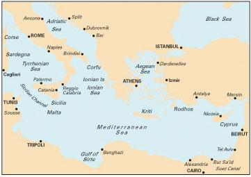 Foto Carta Nautica Mediterraneo Oriental Imray