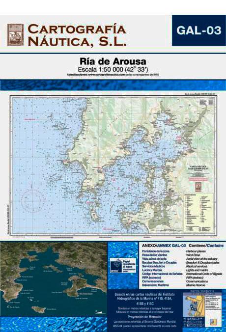 Foto Carta Nautica Ria de Arousa