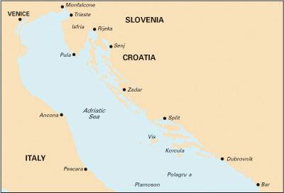 Foto Carta Nautica Split-Dubrovnik Imray