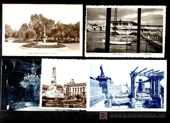 Foto cartagena (murcia): lote de 5 t postales antiguas y años 40/50