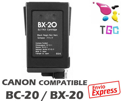 Foto Cartucho Canon Compatible Negro Bx20 Bc20 M�xima Capacidad Bx-20 Bc-20