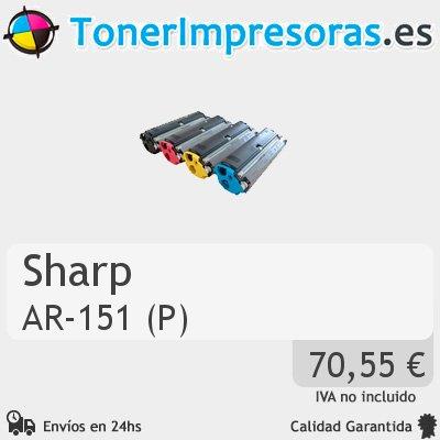 Foto Cartuchos Toner Original Sharp Ar-151 (p) Negro Ar150dc