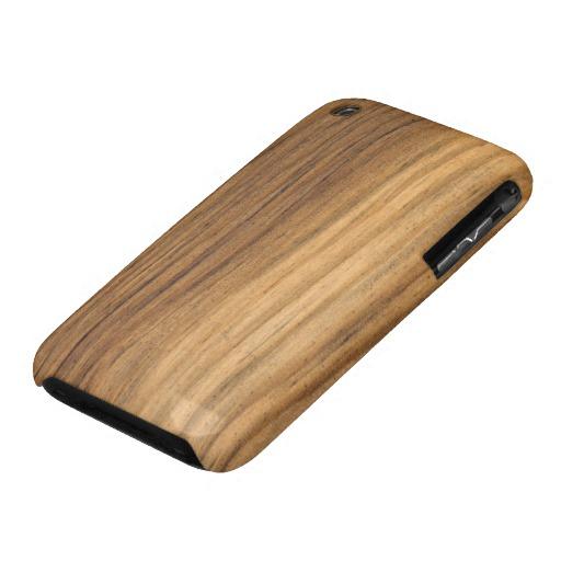 Foto Casamata de madera 3G/3GS Barely There del falso g Iphone 3 Protector