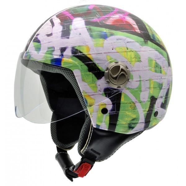 Foto Casco Abierto 3D Vintage II Graffiti.