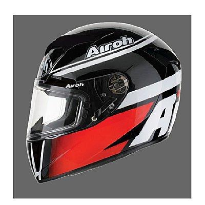 Foto Casco AIROH GP2 RACER negro, rojo, blanco