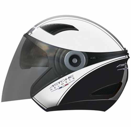 Foto Casco astone dj10 carlton negro