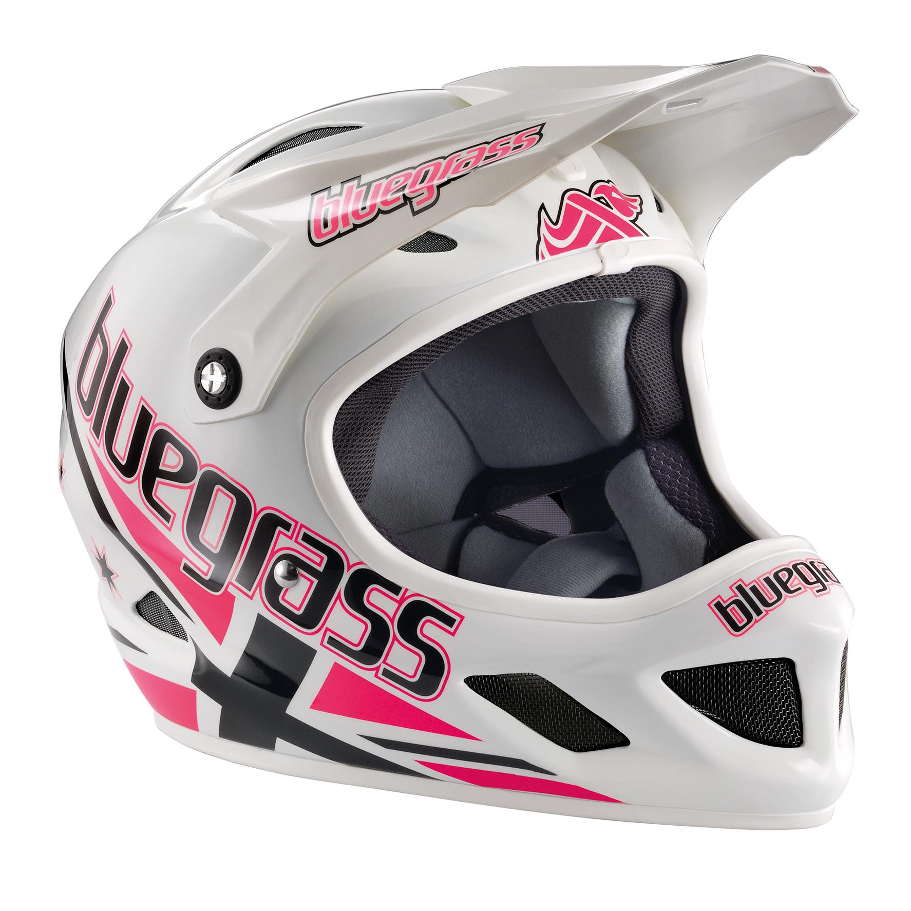 Foto Casco Downhill bluegrass Brave rosa/blanco , 56-58 cm