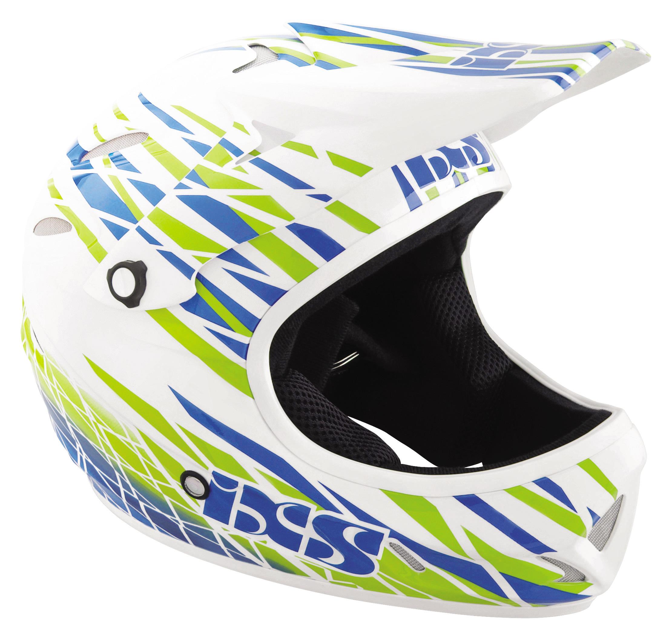 Foto Casco Downhill IXS Phobos Spider verde/blanco , 61-62 cm